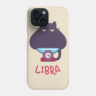 Funny Libra Cat Horoscope Tshirt - Astrology and Zodiac Gift Ideas! Phone Case