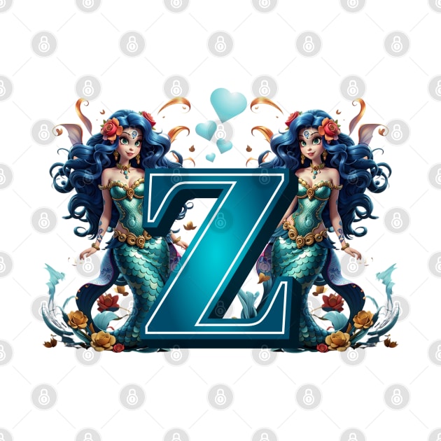 Mermaid Alphabet The Letter Z by MGRCLimon