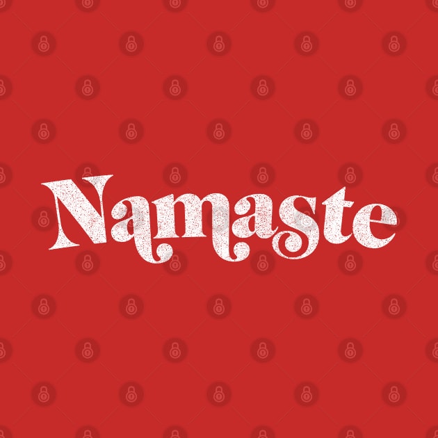 Namaste / Retro Typography Design by DankFutura