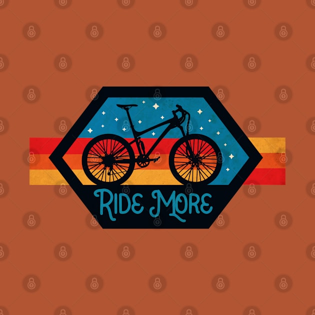 Ride More Bike Vintage by CTShirts