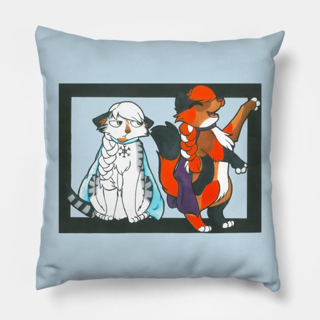 Ice Ice Baby Pillow by possumtees