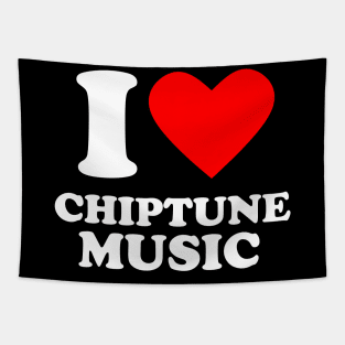 Retro Gamer - I Love Chiptune Music Tapestry