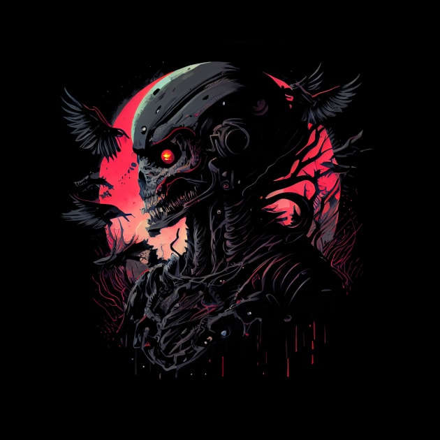 Design of skull alien by gblackid