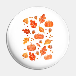 Painted Fall Foliage Pin