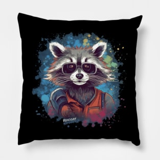 rocket raccoon Pillow