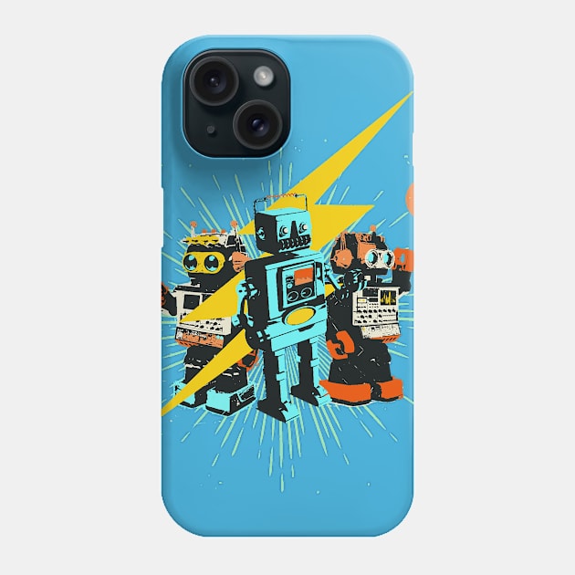 ROBOT WORLD Phone Case by Showdeer