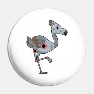 Flamingo as Robot Pin