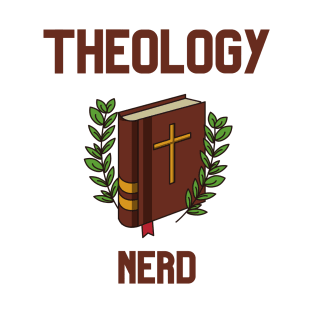 Theology Nerd brown Leather bible Clothing T-Shirt