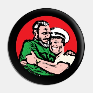 Fidel Castro and Yuri Gagarin Pin