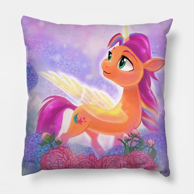 Sunny Starscout Pillow by SophieScruggs