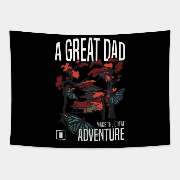a great dad make great adventure recolor 05 Tapestry by HCreatives