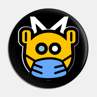 Yellow devil smile Pin