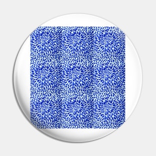 Blue Deconstructed Daisies Pin