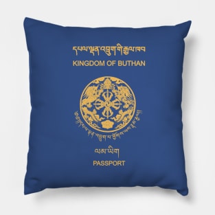 Bhutan passport Pillow