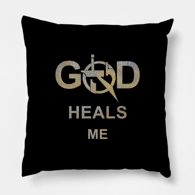 God Heals Me, Yah Heals Me Pillow by The Witness