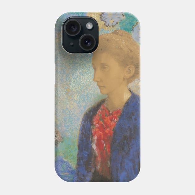 Baronne de Domecy by Odilon Redon Phone Case by Classic Art Stall