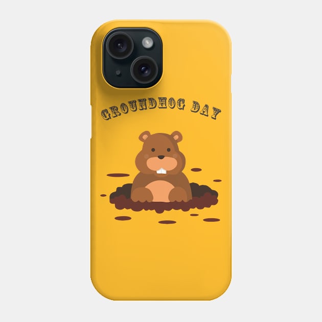 Groundhog Day Phone Case by Noessragh