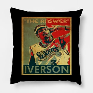 vintage "the answer" allen iverson Pillow