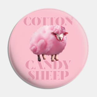 Cotton Candy Sheep Funny Pin