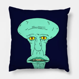 Squidward Mugshot Pillow