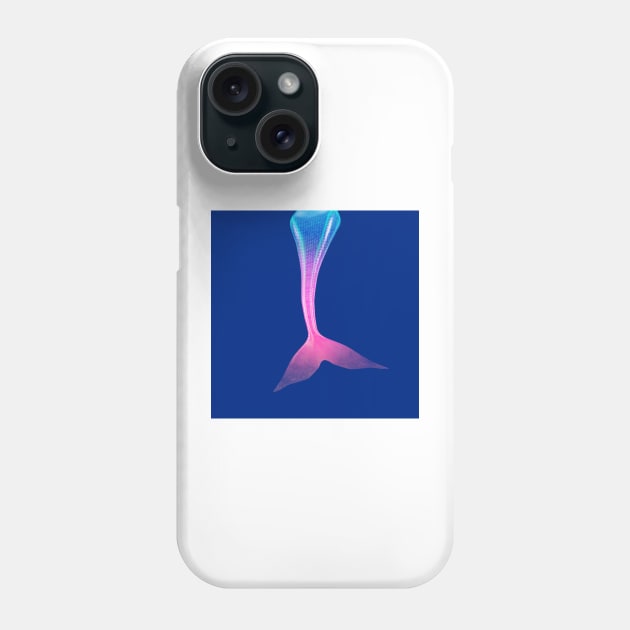 Mermaid tail in pink and blue. Phone Case by victorhabbick