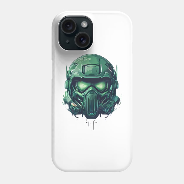 Robot Doom Phone Case by The Dark Matter Art