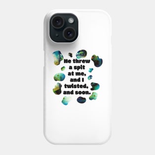 SPIT - Funny Bad Translation Quote with Glitch Art Phone Case