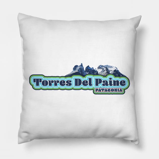 Torres Del Paine, Patagonia, Chile Pillow by cricky