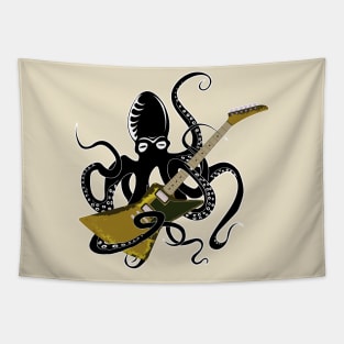 Kraken with explorer guitar Tapestry