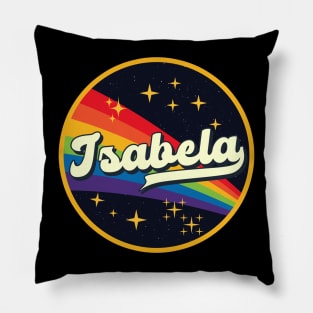 Isabela // Rainbow In Space Vintage Style Pillow