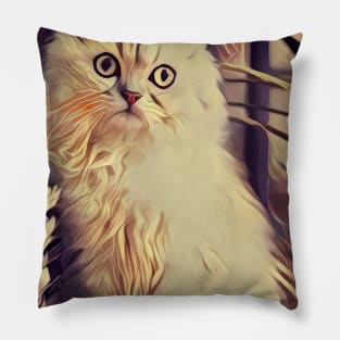 Person Cat Pet Photo Pillow
