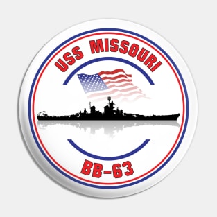 USS Missouri BB-63 Pin