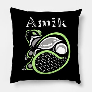 Amik (Beaver) Agender Pride Pillow