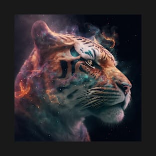 Tiger in Space with unique Design T-Shirt