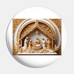 Nativity Scene Pin