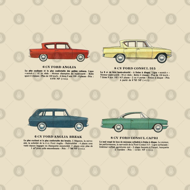 FORD ANGLIA - CONSUL - CAPRI - brochure by Throwback Motors