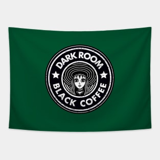 Dark Room Black Coffee Tapestry