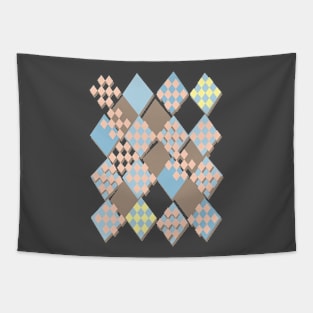 Gothic Harlequin Medieval Shuffle Tapestry