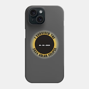 I Survived The 2024 Solar Eclipse Phone Case