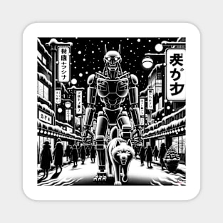 Sapporo Winter Night Walker Tee Magnet