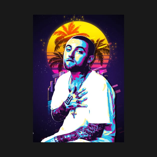 Mac Miller Rapper by Sakent