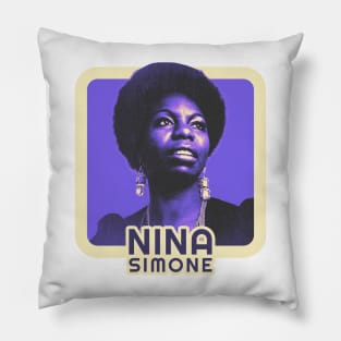 Vintage Retro Nina Simone Pillow