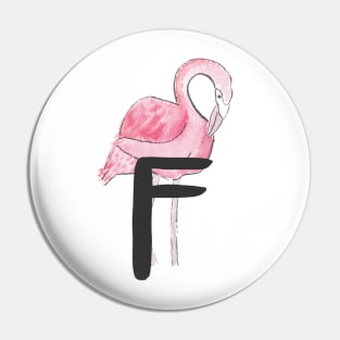 F is for Flamingo Pin