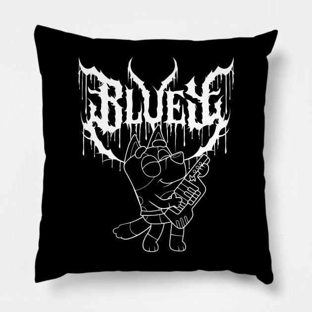 Bluey Metal Pillow by Kuturupiah