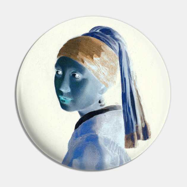 Girl with a Pearl Earring Interactive Negative Filter By Red&Blue Pin by RedAndBlue