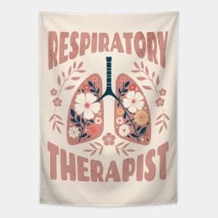 Respiratory therapist, Lungs, floral Lungs, cf, cystic fibrosis, colorful flowers Tapestry