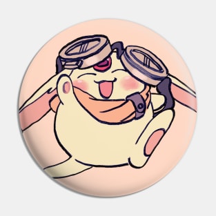 white mokona modoki with goggles gear / tsubasa reservoir chronicle Pin