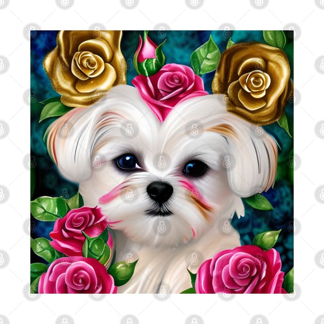 Maltese Dog Princess by AnnieDreams