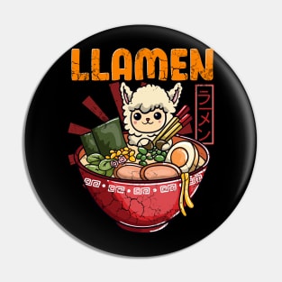 Llamen Llama Ramen Pin