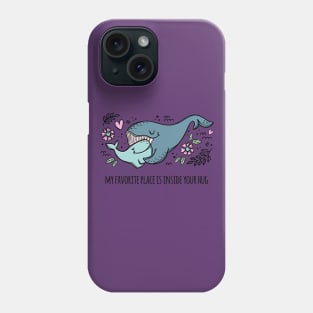 Whales Love Inside Your Hug Phone Case